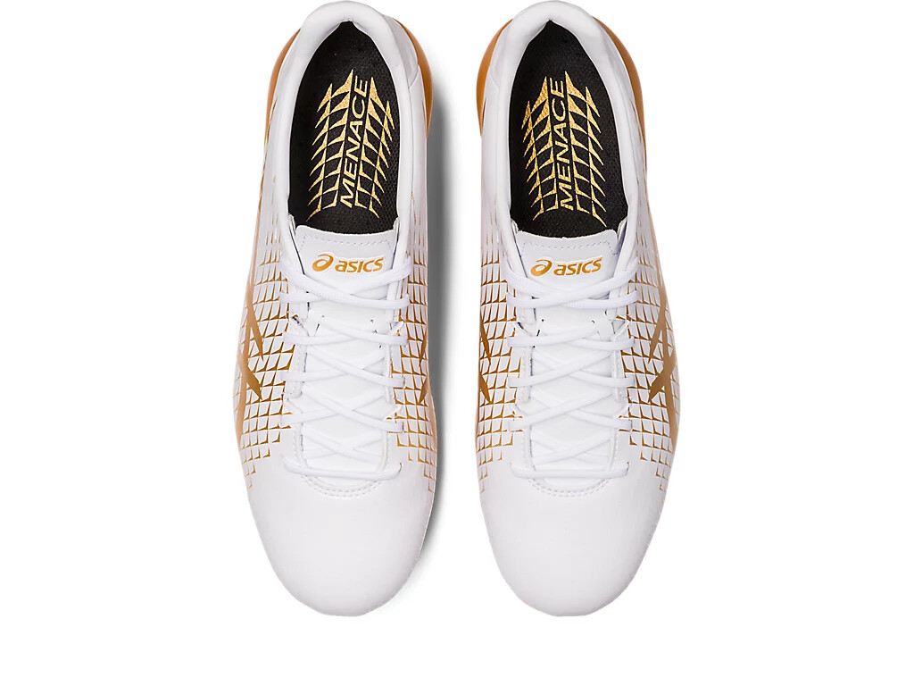ASICS MENACE 4 1111A195 104 White Pure Gold Rugby Football cleats eBay