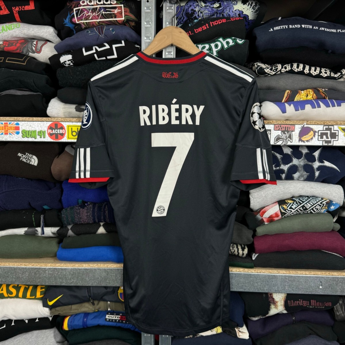 BAYERN MUNICH 2010 2011 THIRD #7 RIBERY FOOTBALL SHIRT SOCCER