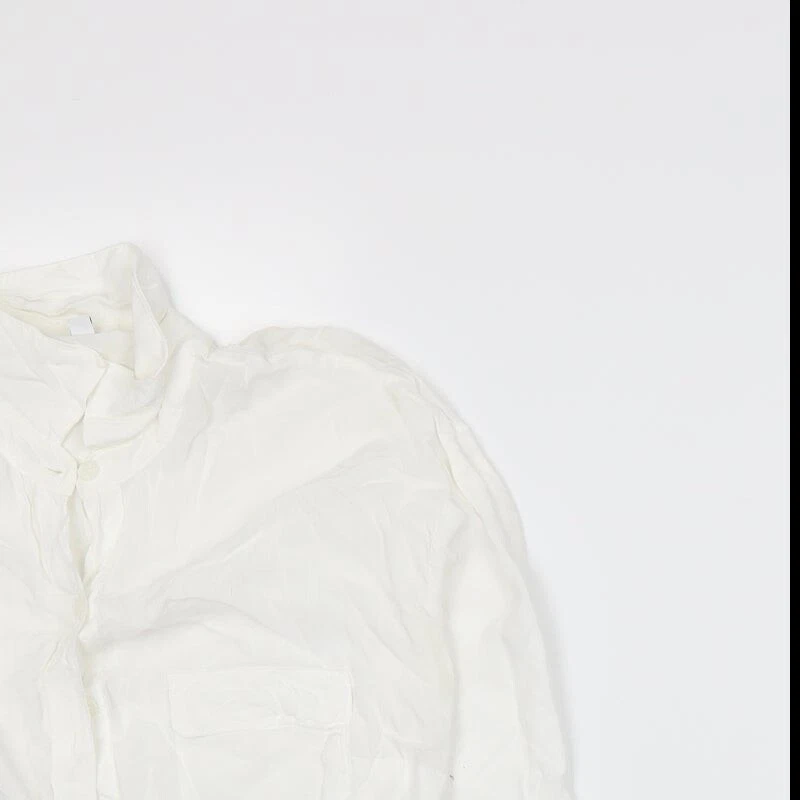 Splendid Mens White Polyester blend Size XS Collared - Image 4 of 4