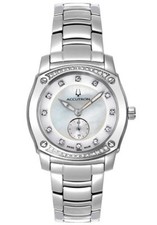 Accutron by Bulova 26R40 Pemberton 38 Diamonds Mother of Pearl Watch 895