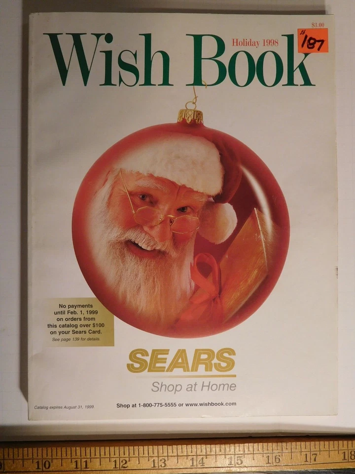Original 1998 Sears Holiday Wish Book Catalog with Santa on Cover - Image 2 of 4