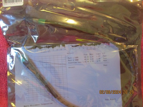MAURY MICROWAVE SP-24-MM-24 BRAND NEW STABILITY PLUS SERIES CABLE 24'' 50GHZ - Picture 4 of 13
