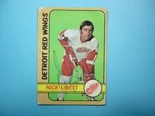 1972/73 O-PEE-CHEE NHL HOCKEY CARD #45 NICK LIBETT GD NICE!! AUTO AUTOGRAPH OPC