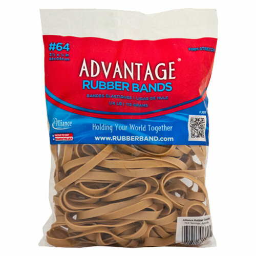Advantage Rubber Bands Postal Size #64 (3-1/2 x 1/4") Heavy Duty Made in USA