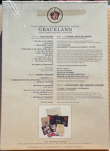 SONY 4-Disc Box Set: Paul Simon – Graceland 25th Anniversary - 2012 US SEALED - Picture 3 of 6