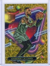 Damian Lillard 2023-24 Topps Cosmic Chrome Gold Interstellar Refractor /50 #41
