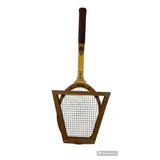 Vintage Wilson Kramer Cup Speed Flex Tennis Racket Strata Bow Wooden Frame Case