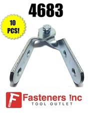(QTY 10) 4 Hole Adjustable Hinges for Unistrut Channel & B-Line #4683 P1354