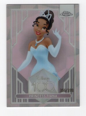 2023 Topps Chrome Disney 100 Pink REFRACTOR Princess Tiana #356/399 #4