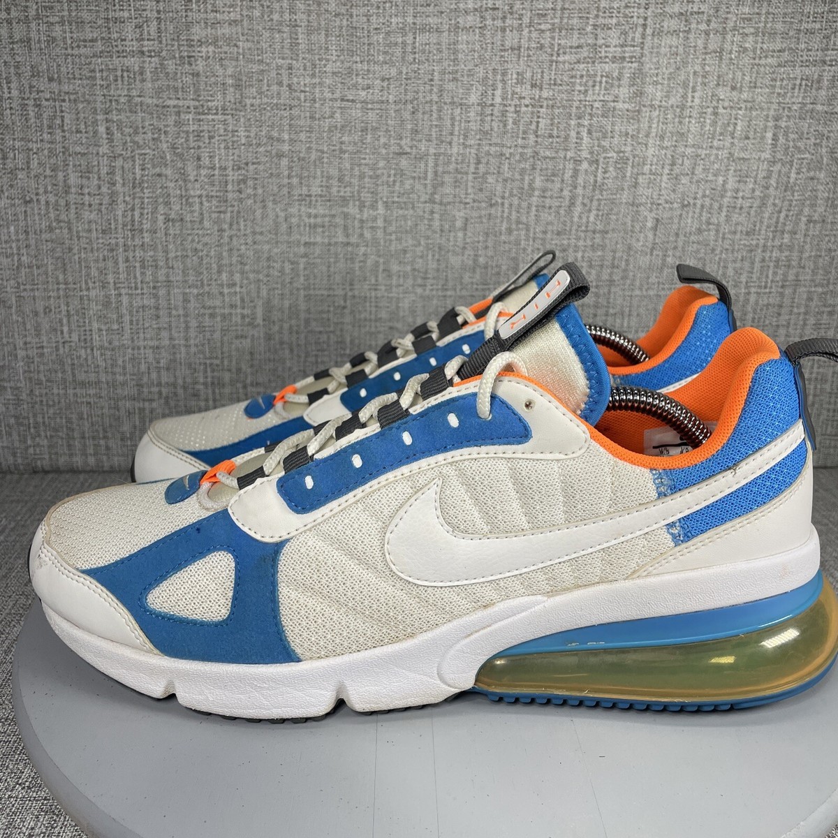 Nike Air Max 270 Futura Mens Running Shoes AO1569-100 White Blue Orange