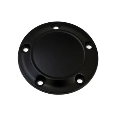 Point Cover schwarz stepped  5 Loch für Harley Dyna Softail Twin Cam 99-17