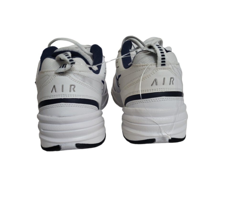 Nike Air Monarch IV (4E) White/Metallic Silver/Navy 416355 102