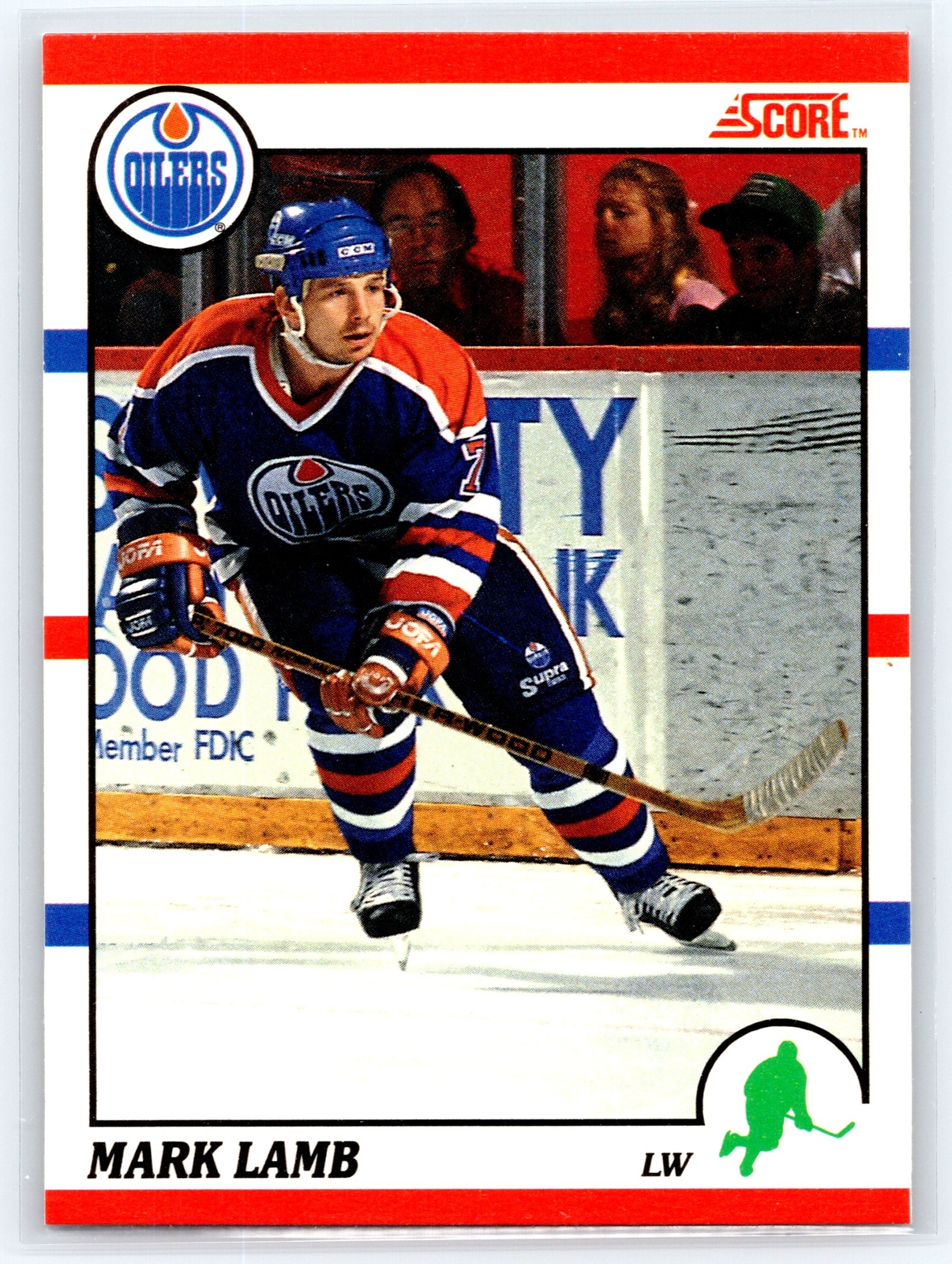1990 Score Canadian #308 Mark Lamb  Hockey Edmonton Oilers Rookie