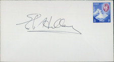 Sir Edmund Hillary 1st To Summit Everest Signed 3.5x6.5 Envelope JSA Authentic