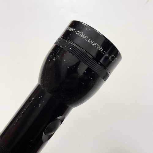 Mag Lite 10" 2 D Battery Black Flashlight Maglite Maglight Made In USA Tested - Foto 4 di 8