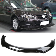 For 2004-21 Mazda Glossy Black Front Bumper Lip Splitter Spoiler Dual-layer For 2004-21 Mazda Glossy Black Front Bumper Lip Splitter Spoiler Dual-layer
