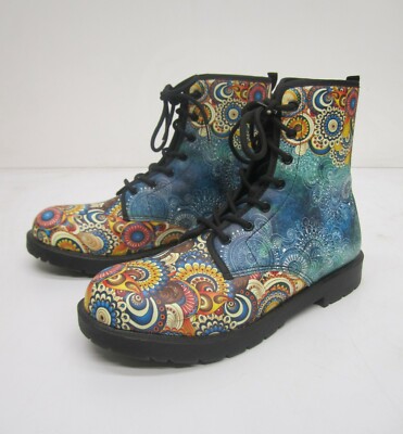 combat boots colorful