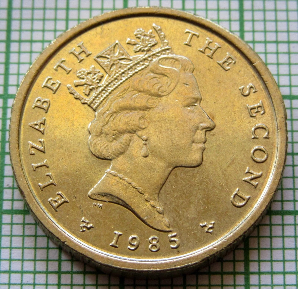 ISLE OF MAN 1985 AA POUND, MANX TOWN SERIES - RAMSEY, UNC km# 151 - Image 2 of 4