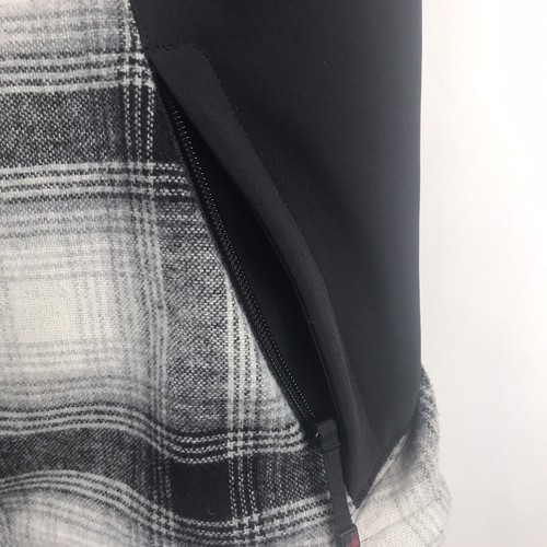 Vtg Woolrich Vest Womens Size Small Winter White Plaid Wool Blend Full Zip - Picture 4 of 6