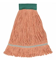 24 oz Wilen Hospital Pro Heavy Duty Cotton Loop-End Mop Easy Wring Head, Orange