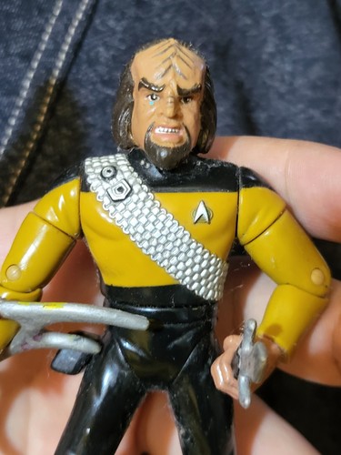 Lieutenant Worf Galoob Open Star Trek the Next Generation Figure C86 - Picture 3 of 6