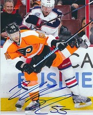 Signed 8x10 NICK SCHULTZ  Philadelphia Flyers  Autographed photo - COA