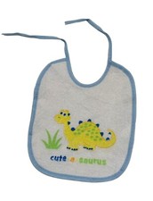 Regent Boys One Size Feeding Drool Bib Pink Dinosaur Cute A Saurus Baby Infant