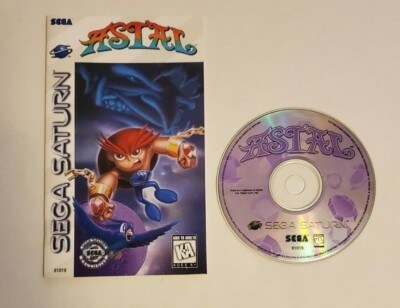 Astal (Sega Saturn, 1995) - Authentic Instruction MANUAL & DISC