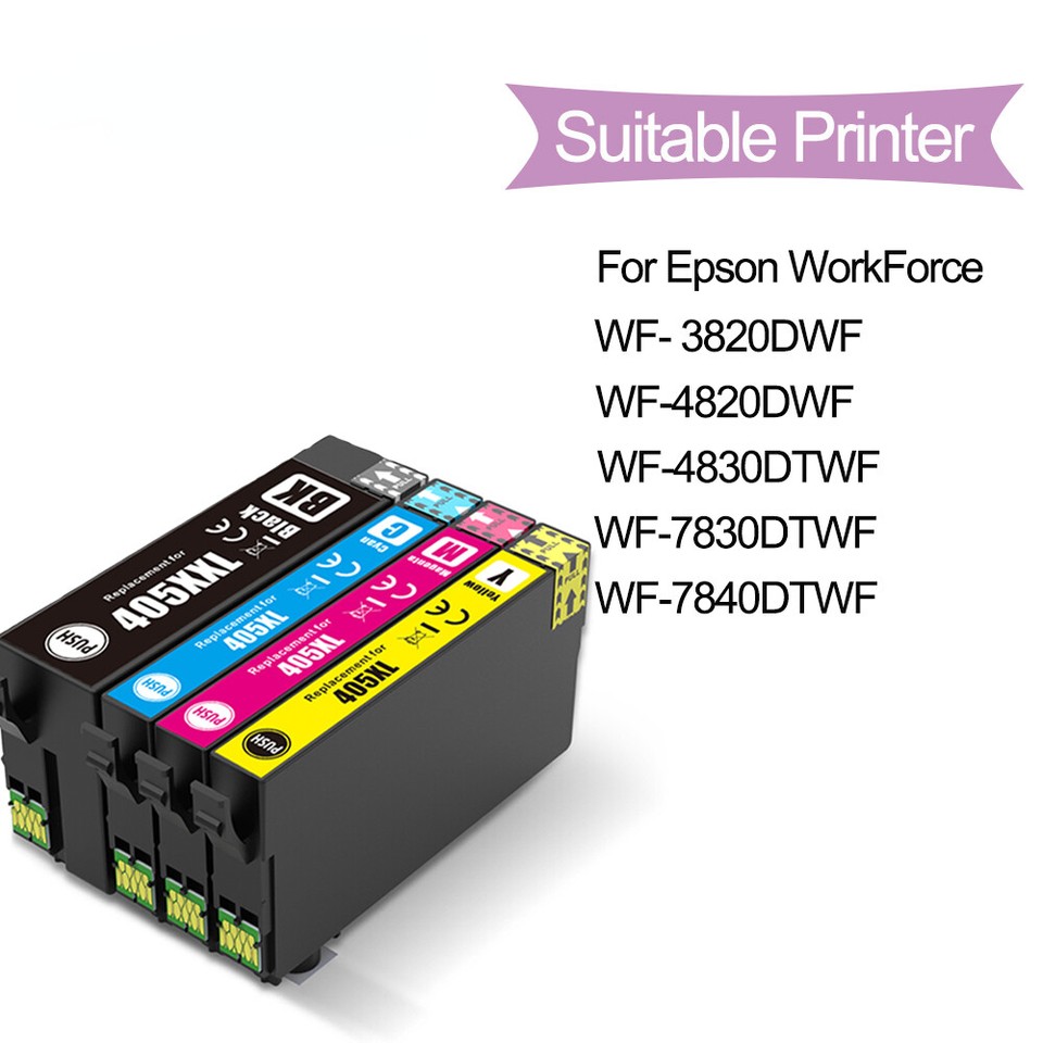 405XL Compatible Ink Cartridge For Epson WF3820 WF3825 WF4820 WF