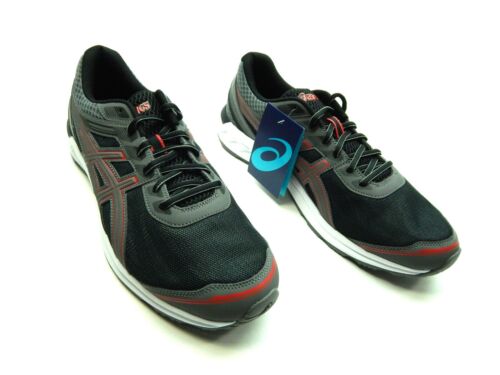 ASICS HERREN GEL SILEO SCHWARZ CAYENNE SCHUHE - Bild 8 von 9