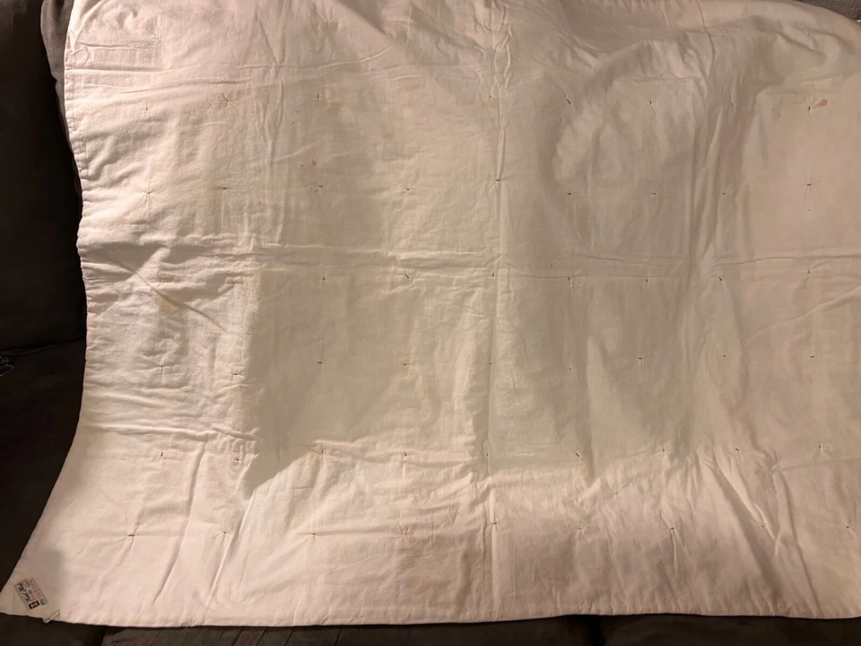 Mesa de vacaciones hecha a mano y cosida a máquina. 39" x 49" firmado por artista Foto 3 de 4