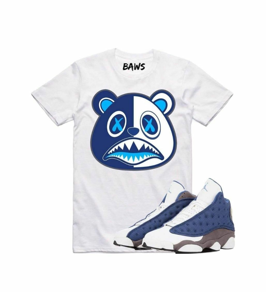 Baws Scar Yayo Baws White Blue T-Shirt
