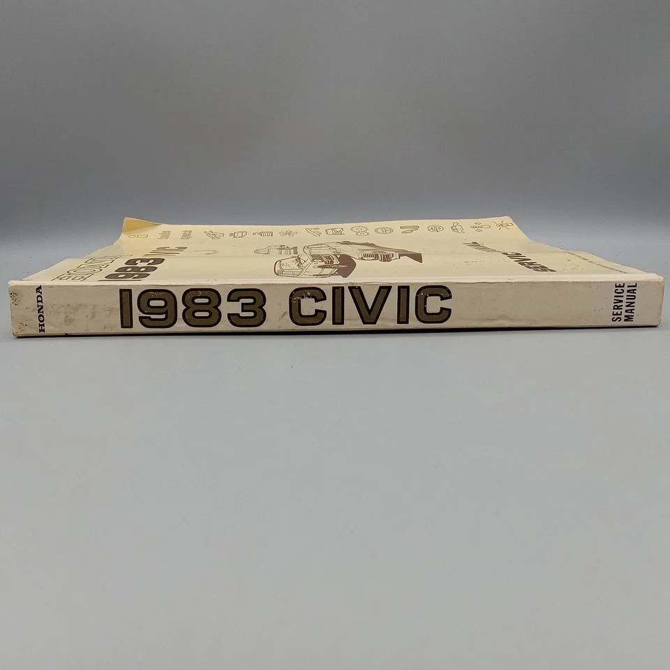 Honda Civic 1983 OEM concesionario taller manual de servicio concesionario guía de reparación Foto 4 de 4