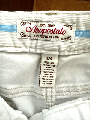 NEW Vintage Aeropostale Pants Women's 3 Stretch Flared Butterfly