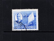 North Borneo 1950 15c ultramarine (sg363) fine used