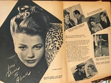 Anne Baxter, Four Page Vintage Clipping, a