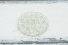 Antique/Vintage Footed 16 Hole Clear Glass Flower Frog Clear Glass Flower Frog