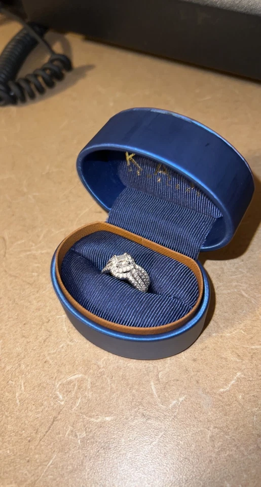 Обручальное кольцо с бриллиантом обручальное кольцо и юбилейное кольцо - как новое с сертификатом - Изображение 4 из 4