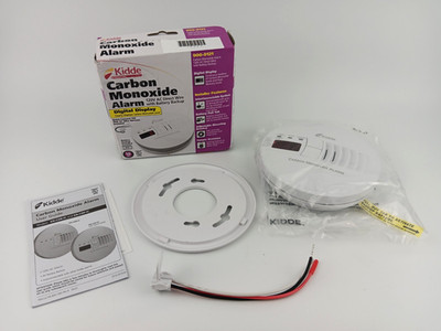 Kidde Hardwired Carbon Monoxide Detector with 9-Volt Battery Backup, Digital LED
