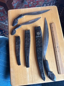 *INCREDIBLE* Vintage HANDMADE Barong style Bolo SWORDKnife W/ SheathPhilippines