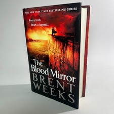 The Blood Mirror Brent Weeks Hardcover 1st Edition Signed Lightbringer Book 4
