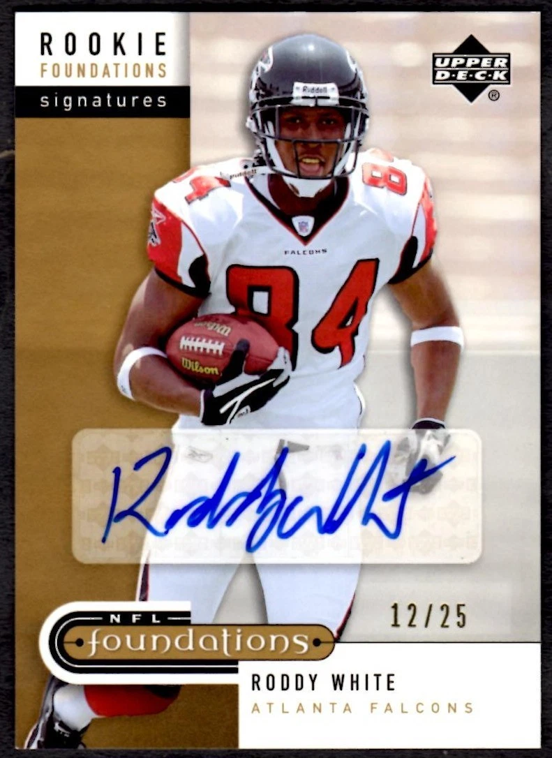 Roddy White Upper Deck Foundations #245 Exclusive Gold-Autograph