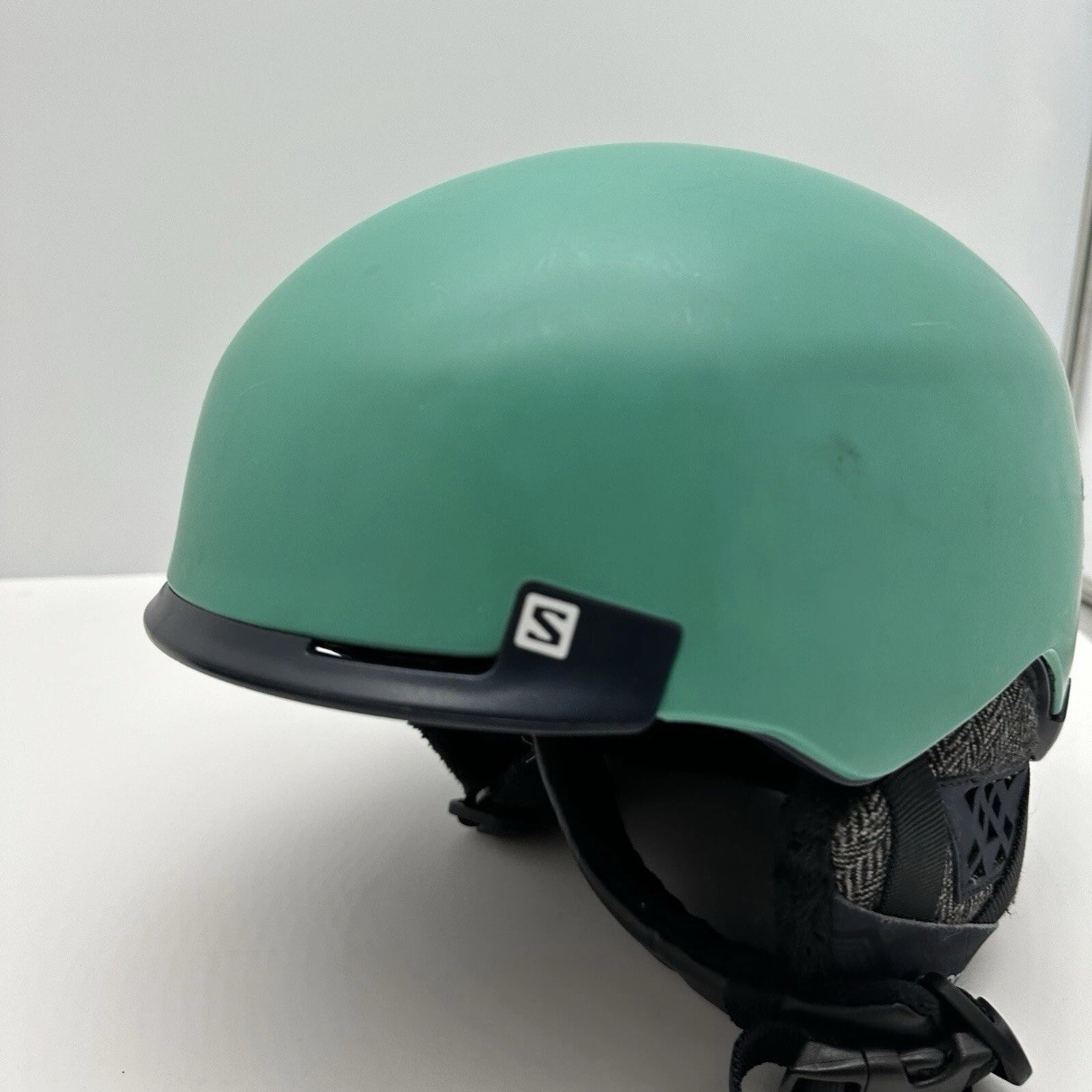 Casco Salomon adulto medio 56 59 cm hacker C. Air verde mare sci snowboard inverno