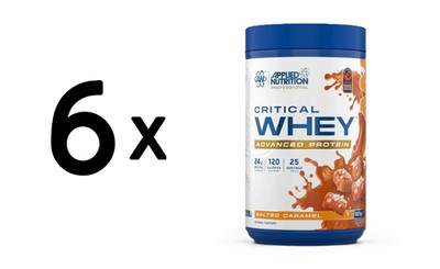 6 x Applied Nutrition Critical Whey, Salted Caramel - 825g (40,40 EUR/kg)