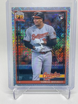 2026 Topps Series 1 Samuel Basallo RC Silver Pack Mojo Refractor Orioles 91C-30