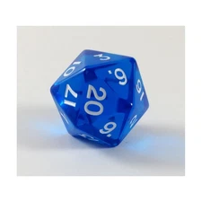 Koplow Jumbo Dice Jumbo d20 - Translucent Blue New