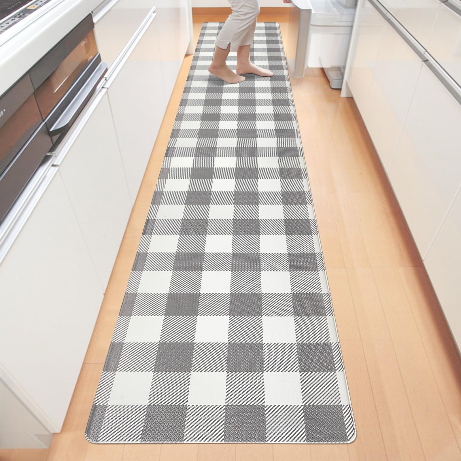 Cushioned Anti-Fatigue Kitchen Runner Rug 17.3x94 Inches
