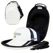Golf Hats Baseball Caps Travel Case - Hat Carrier  Organizer  White Hard-Shell