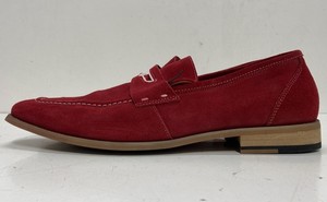Stacy Adams Red Suede Penny Loafers Men's Size 13