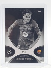 LAMINE YAMAL 2025-26 TOPPS TOTAL FOOTBALL UEFA FAN'S CHOICE B & W /10 Q7357